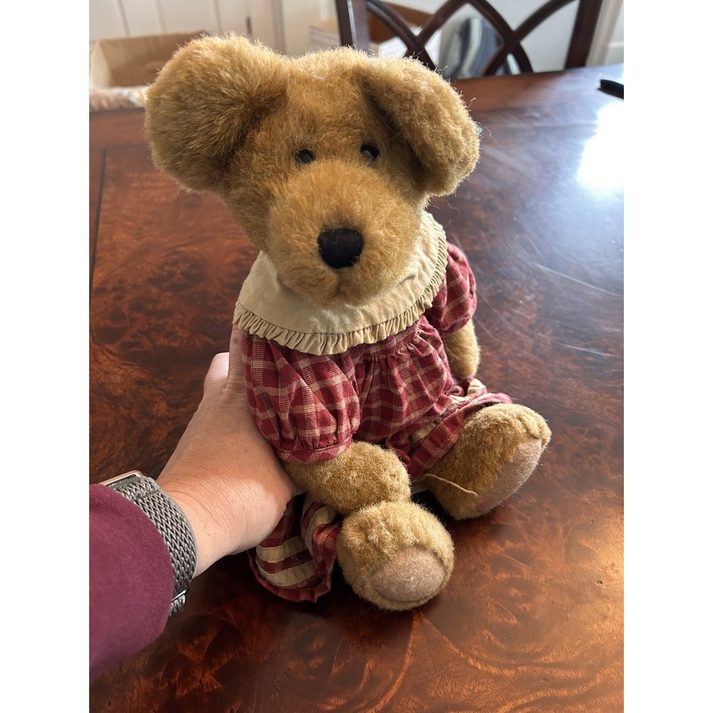 VINTAGE BOYDS BEARS ANNA BELLE 15" RED PLAID BEAR 20th ANNIVERSARY PLUSH